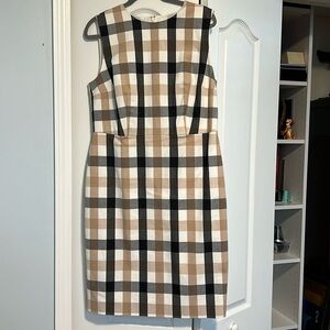 The Suiting Collection by Ann Taylor plaid sleeveless dress sz 12